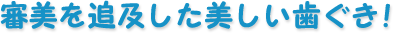 審美を追及した美しい歯ぐき!